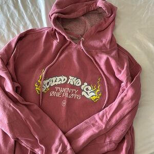 Twenty One Pilots pink hoodie